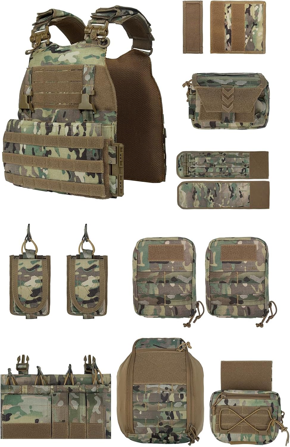 vAv YAKEDA Quick Release Tactical Outdoor Vest for Ment Adjustable Breathable Weighted Vest