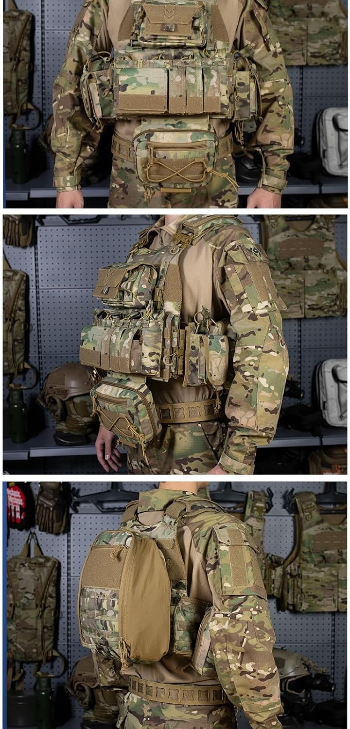 vAv YAKEDA Quick Release Tactical Outdoor Vest for Ment Adjustable Breathable Weighted Vest