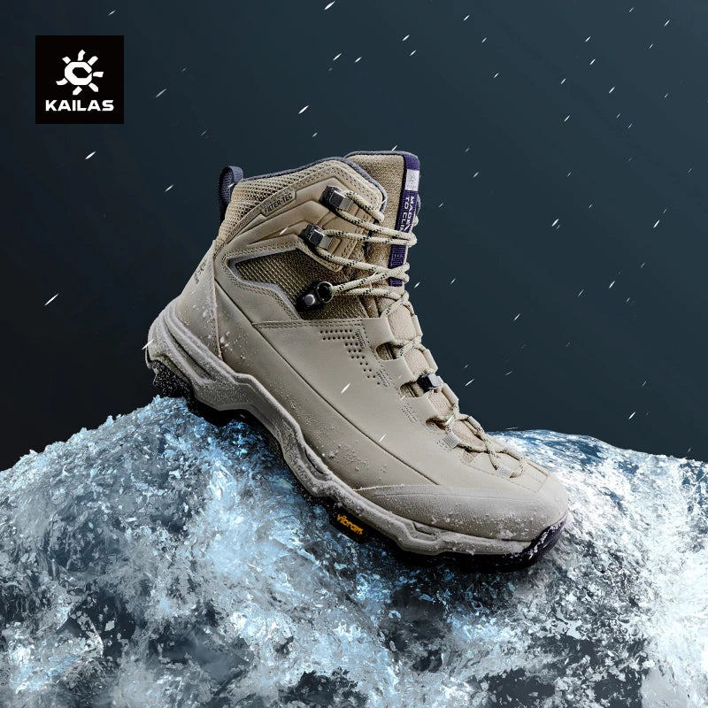 KAILAS N53-2 FLT Men's Ice Grip Anti-Slip Hiking Shoes Outdoor Waterproof Sport Sneakers KS2442150