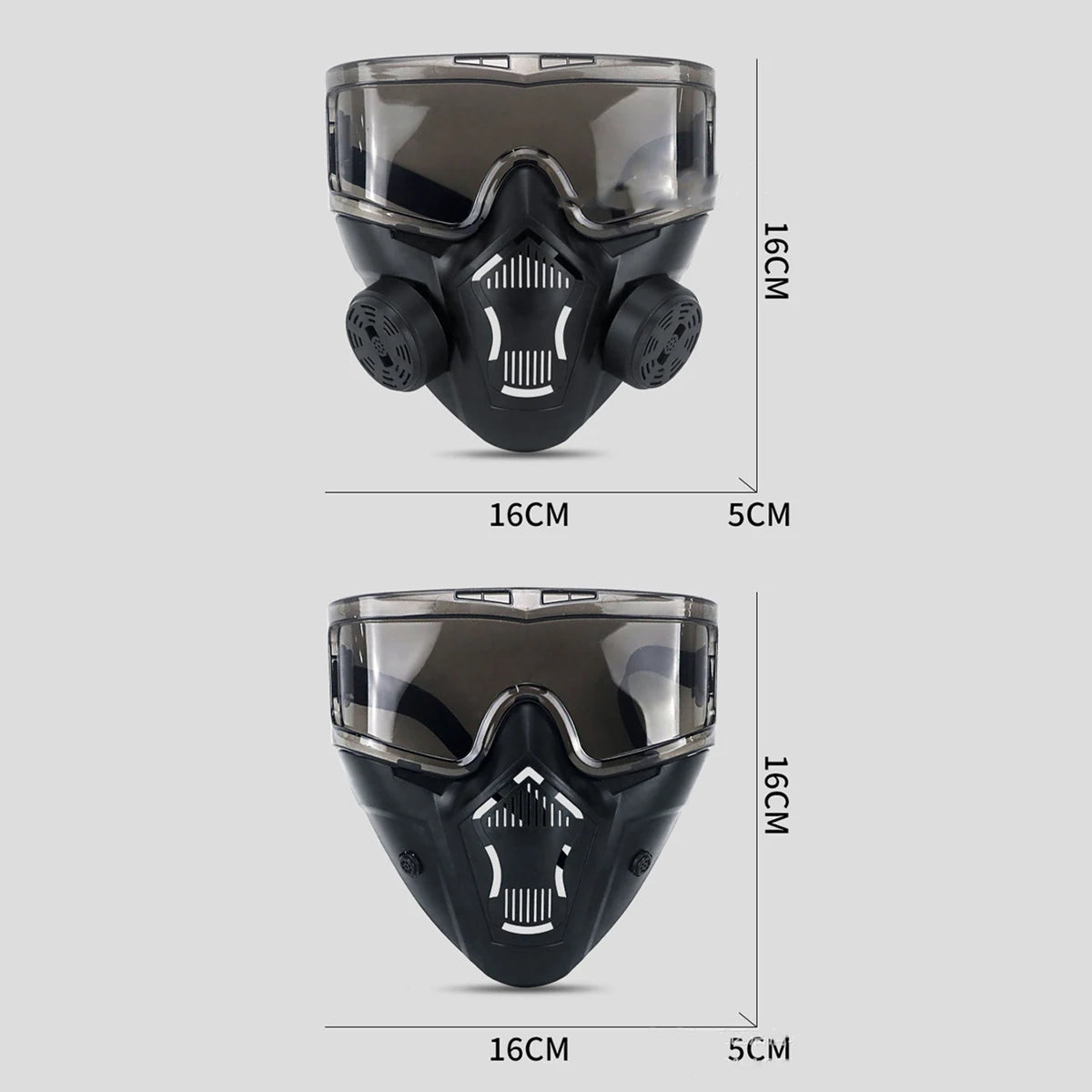 Tactical Helmet Set Children's Airsoft Wind Dust Protection All-in-One Mask CS Paintball War Game Cycling Protection Props