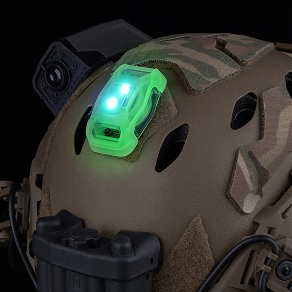 Tactical NANO Signal Light Airsoft Sport Helmet Light Outdoor Survival Safety Signal Flash LAMP Light for Hunting Adventure