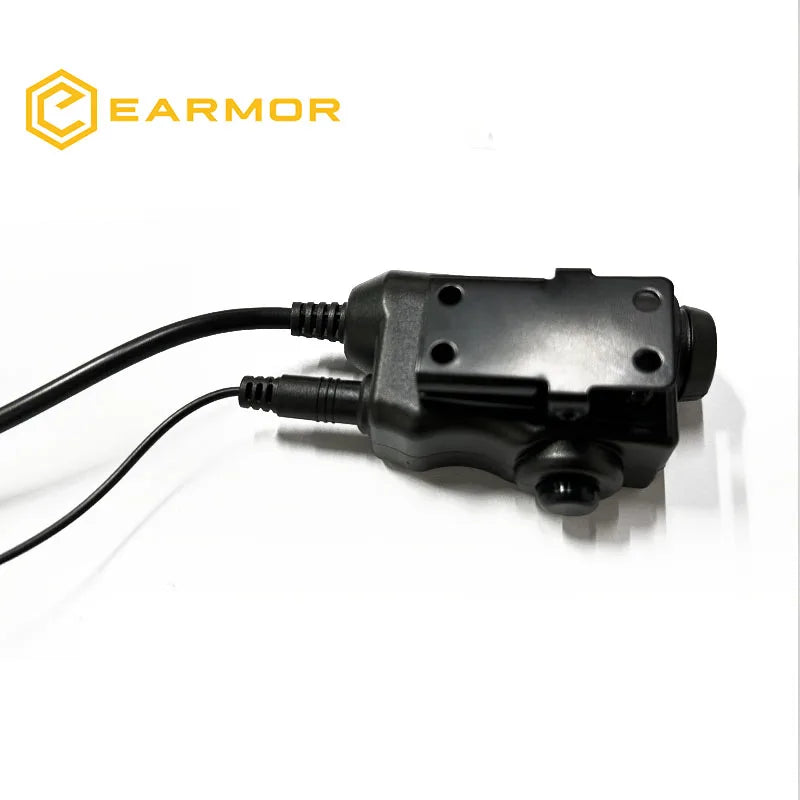 EARMOR M52 Military PTT Adapter Tactical Headset PTT Kenwood Midland Extended Finger Button Combos Hunting Tactical Gear