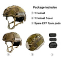 Tactical FAST Style ABS Helmet with Helmet Cover MH PJ Options for Airsoft Paintball Outdoor Game