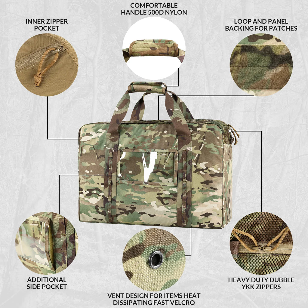 VOTAGOO Military Duffle Bag 52L Heavy Duty Extra Large Army Tactical Bag for Shooting Camping Hiking Travel Gear
