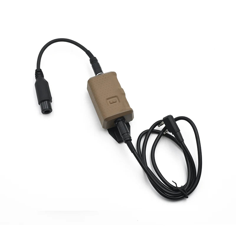NEW FCS-TACTICAL V20 PTT Single Communication Channels for AMP Headset and PRC148 152 Radios