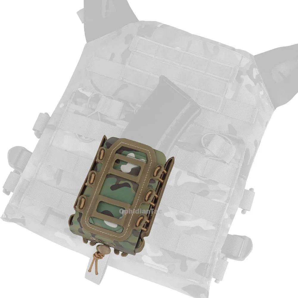 OPHIDIAN Fast Mag TPR Flexible Molle Magazine Pouch Carrier for Ar15 M4 5.56/7.62 Magazine Pouch Rifle Pistol Magazine Holder