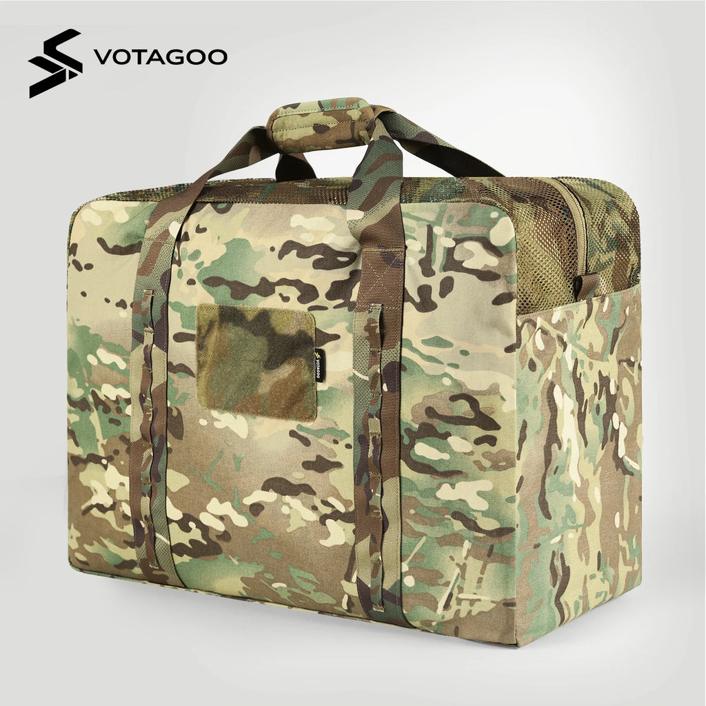 VOTAGOO Military Duffle Bag 52L Heavy Duty Extra Large Army Tactical Bag for Shooting Camping Hiking Travel Gear