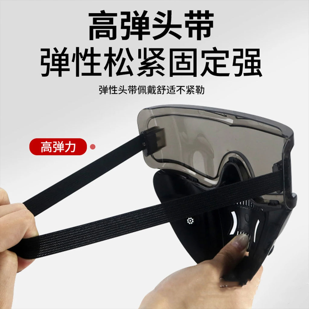 Tactical Helmet Set Children's Airsoft Wind Dust Protection All-in-One Mask CS Paintball War Game Cycling Protection Props