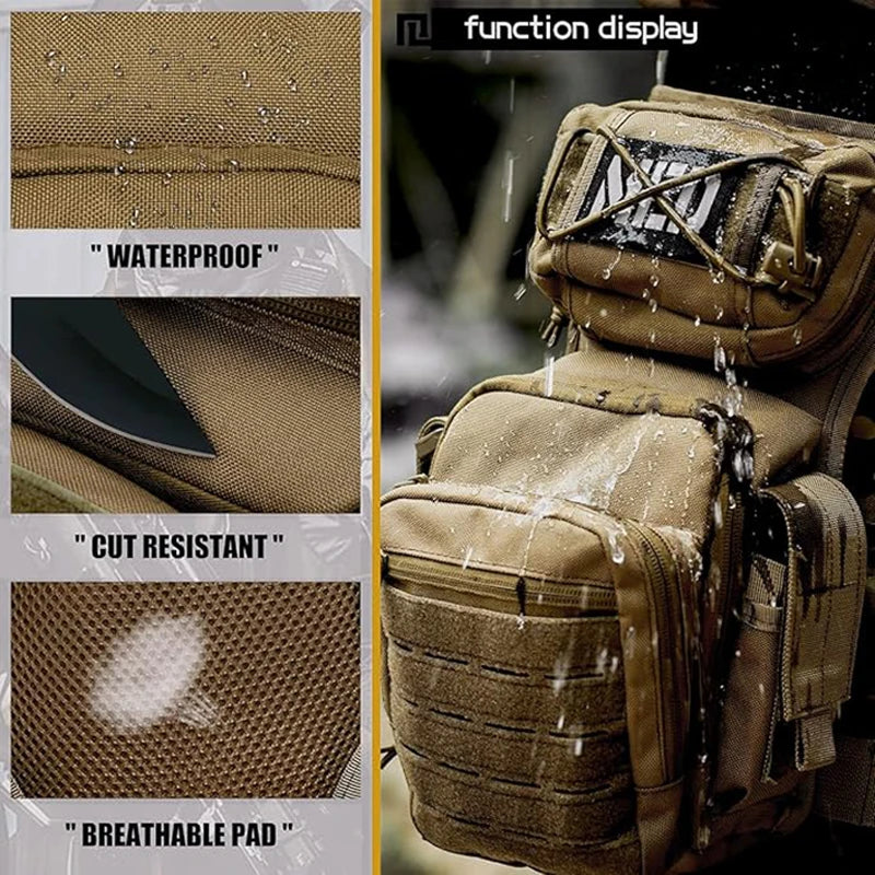VOTAGOO Drop Leg Bag for Men Women Military Tactical Thigh Pack Pouch Multifunctional Tactical Package Outdoor Hiking Thigh Bag