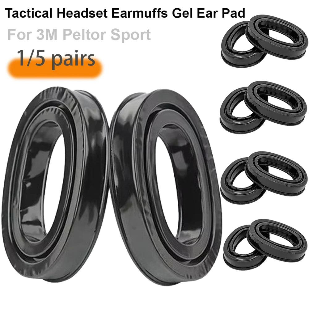 Replacement Gel Ear Pads Headsets Silicone Pad Compatible for 3M PELTOR Earmuffs Personal Protective Equipment