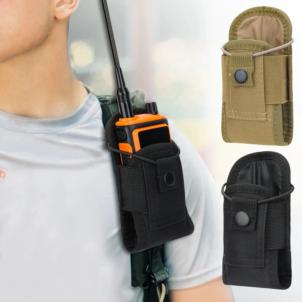 1000D Molle Talkie Pouch Tactical Radio Walkie Talkie Bag Holder Pocket Portable Interphone Holster Carry Bag Hunting Camping
