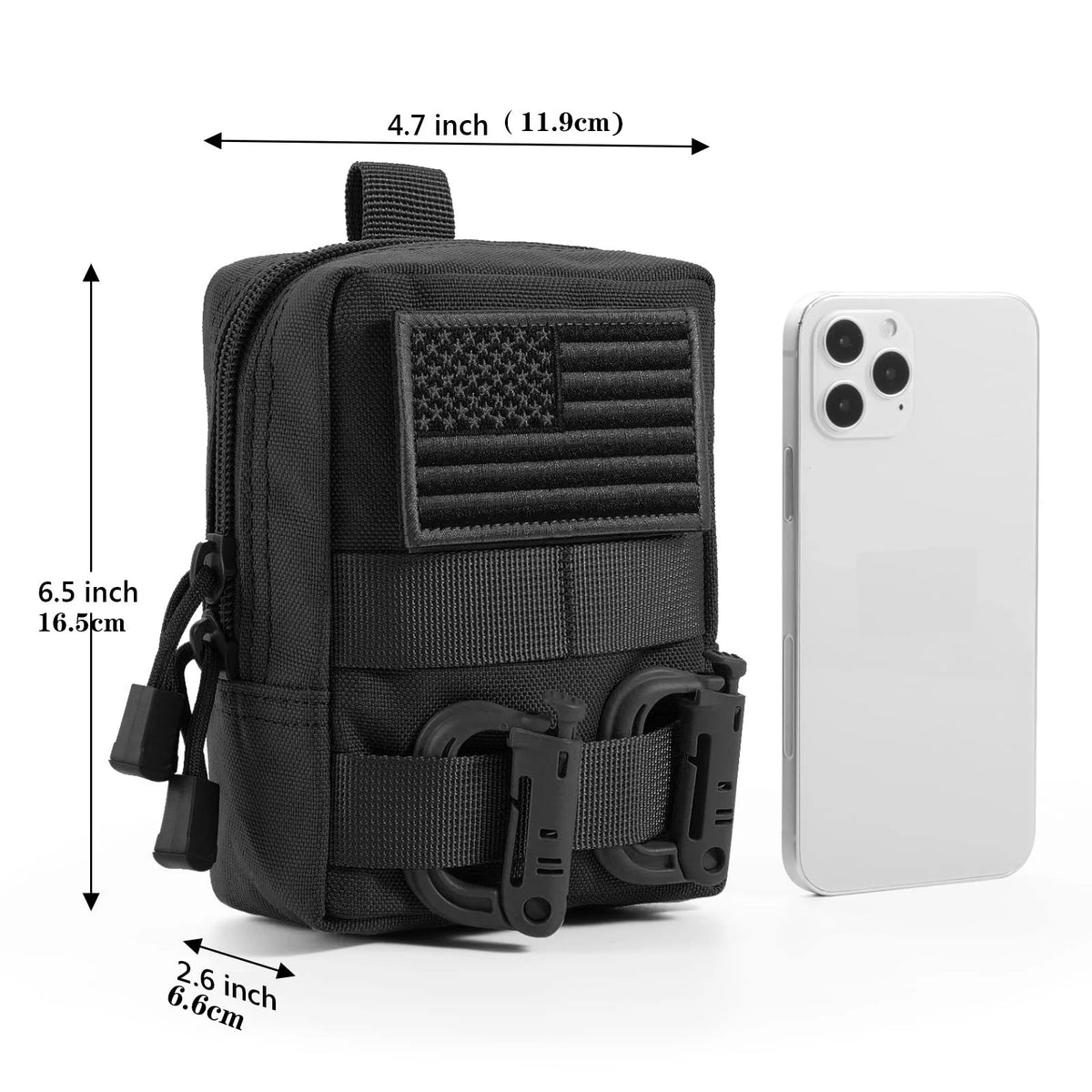 Molle Pouch Tactical Compact Water-Resistant Pack Utility EDC Waist Bag For Hunting Trekking Running Camping