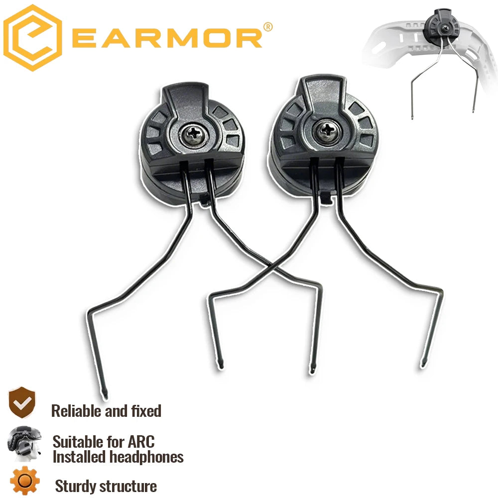 Universal ARC Fast Helmet Adapters - Tactical Headset Brackets Compatibility with For Earmor M31 M32 Series Tactical Headphone A