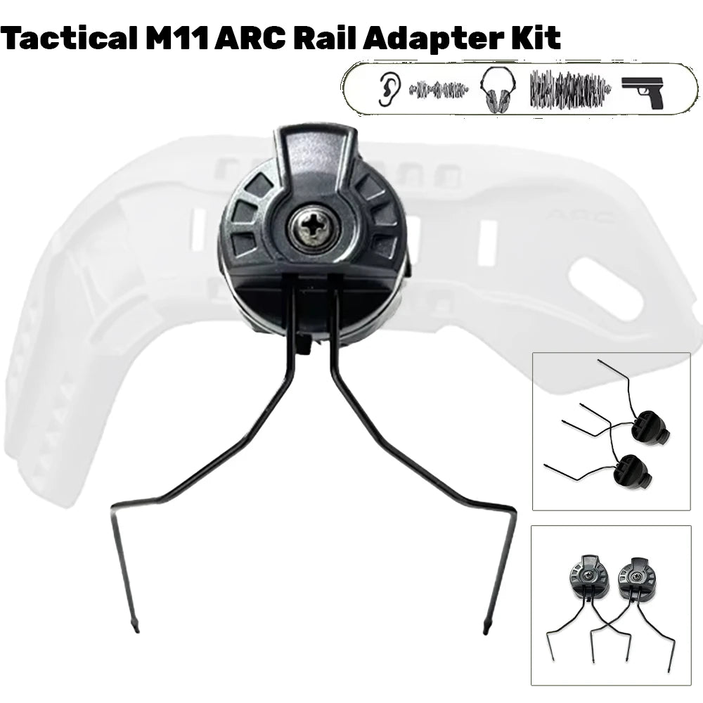 Universal ARC Fast Helmet Adapters - Tactical Headset Brackets Compatibility with For Earmor M31 M32 Series Tactical Headphone A