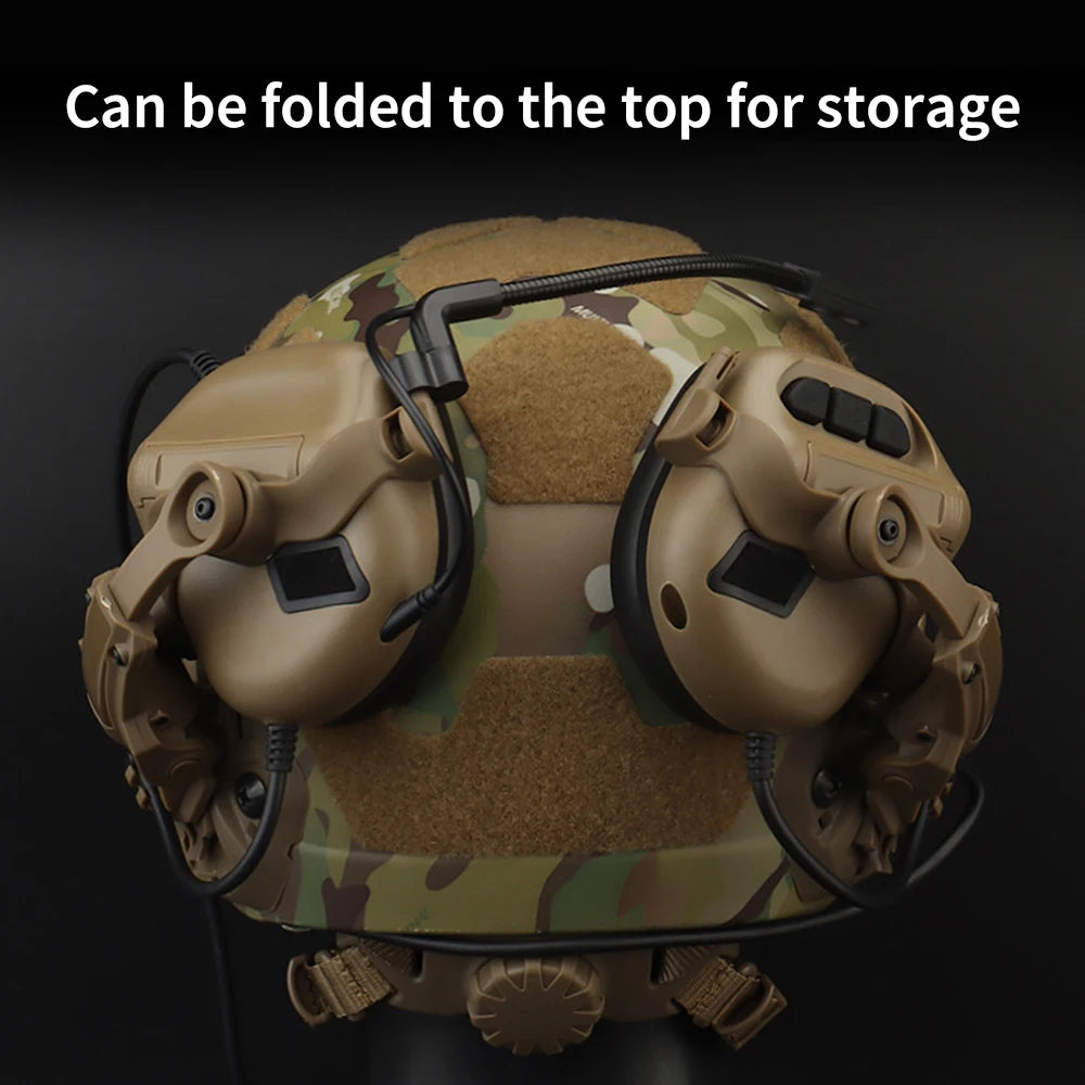 Tactical Headset Rail Mount Bracket 360° Rotation Headset Helmet Guide Adapter Fit OPS Core ARC and Team Wendy M-LOK Rail