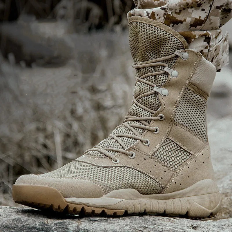 Summer  Training Boot Men Women Climbing Training Lightweight Boots Outdoor Hiking Breathable Mesh Fan Shoes