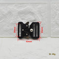 25-50mm Quick Side Alloy Release Buckle Outdoor Tactics Belt Strap Webbing Adjustment Buckle DIY Clothing Outdoor Accessory