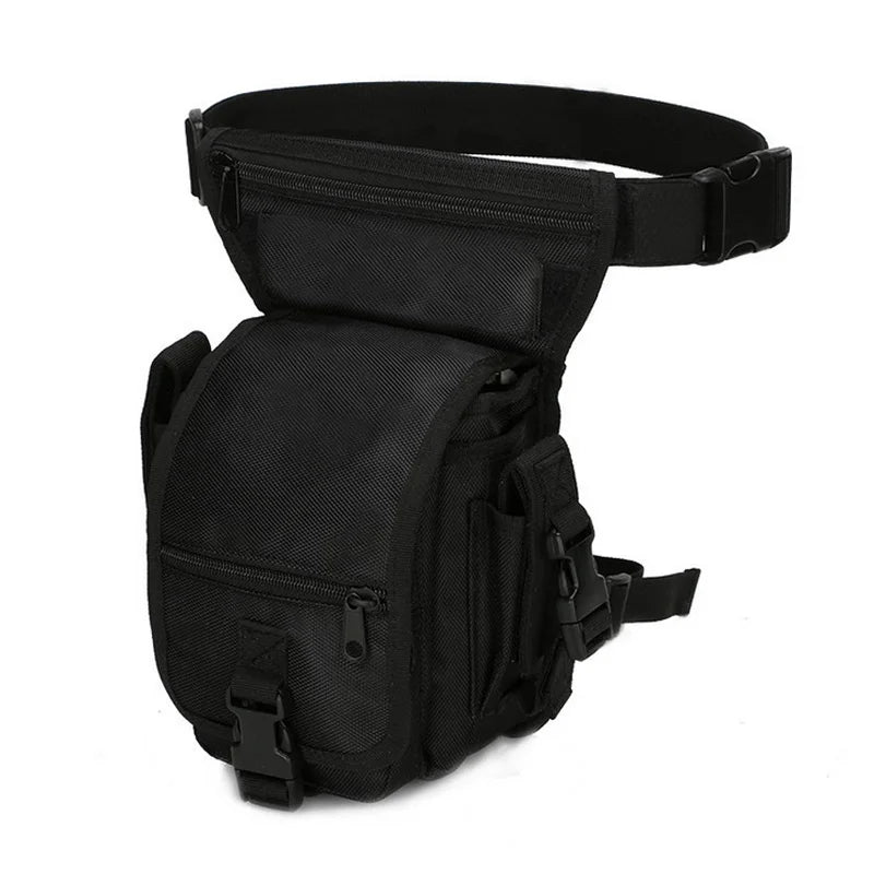 Nylon Tactical Gear Thigh Drop Leg Bag Men Outdoor Hunting Molle Bag Multipurpose Utility Bag for Hiking Camping