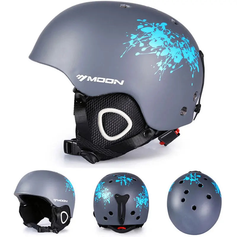 MOON Hot Sale Ski Helmet Integrally-molded Skiing Helmet For Adult and Kids Snow Helmet Safety Skateboard Ski Snowboard Helmet
