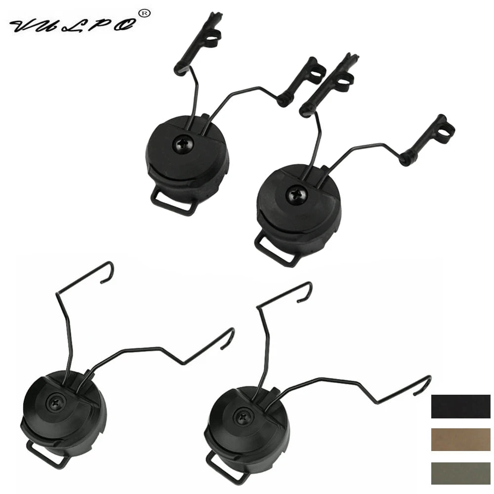 VULPO Tactical Helmet Accessories Headset Holder Fast Helmet ARC Rail Adapter For Comtac I/II MSA Sordin Headset