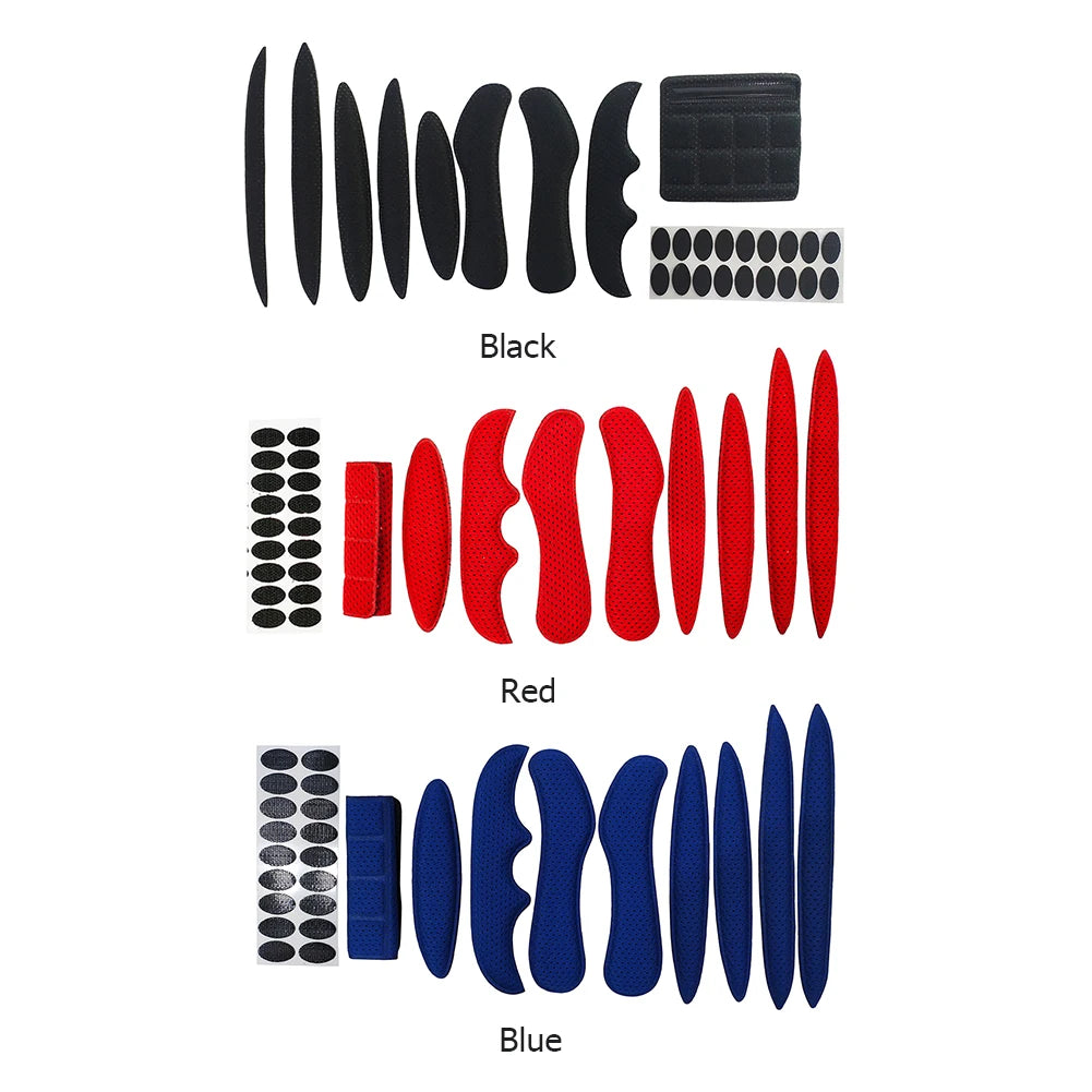 Helmet Pads 27PCS/Set Tactical Helmet Replacement Accessories Soft Insert Motorcycle Padding Kits Bicycle Bike Parts