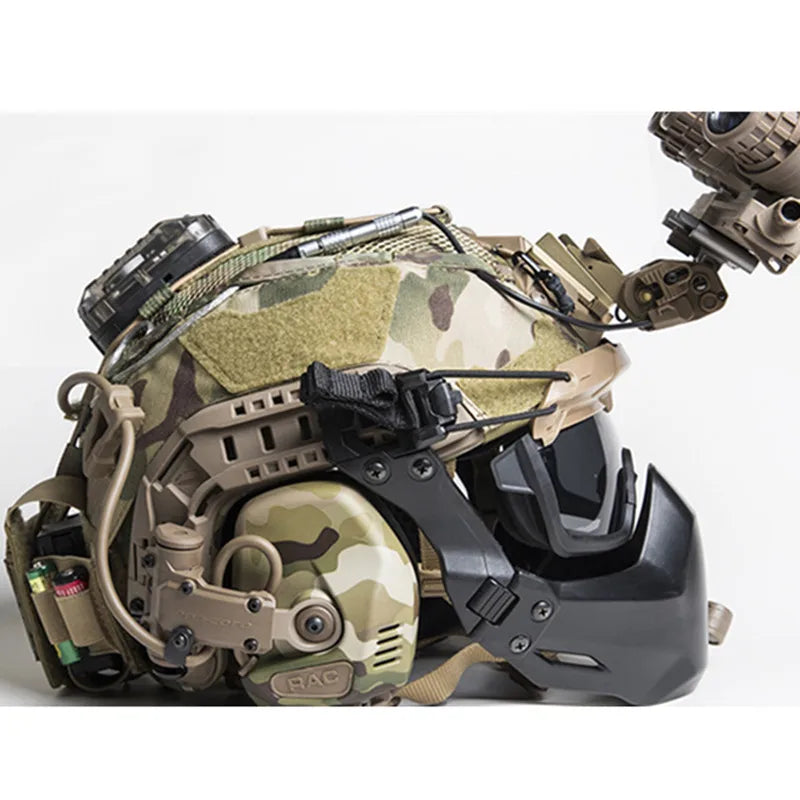 Tactical Maritime Helmet Cover Multifunctional Battery Holder Balanced Pouch Bag BK/DE/MC