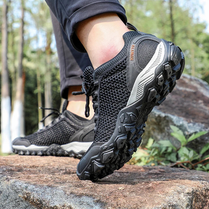 HUMTTO Men Hiking Shoes Breathable Outdoor Sports Climbing Shoes hunting shoes women Trekking Sneakers ankle boots tennis shoes