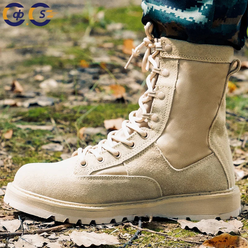 2025 Autumn Outdoor Breathable Ultra Light Combat Men's Special Forces Army Land Tactical Mountaineering Boots