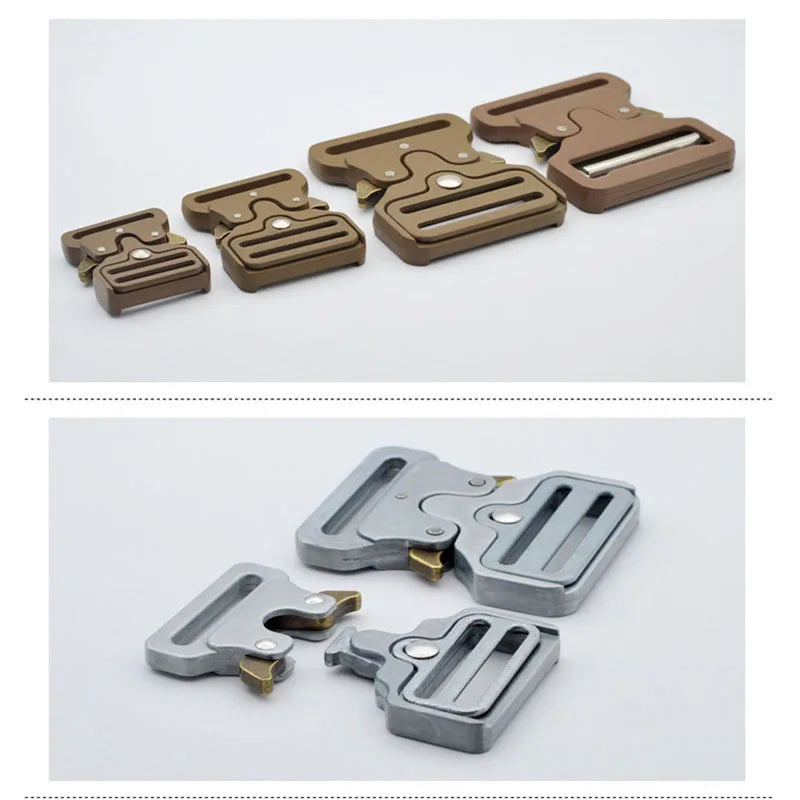 25-50mm Quick Side Alloy Release Buckle Outdoor Tactics Belt Strap Webbing Adjustment Buckle DIY Clothing Outdoor Accessory
