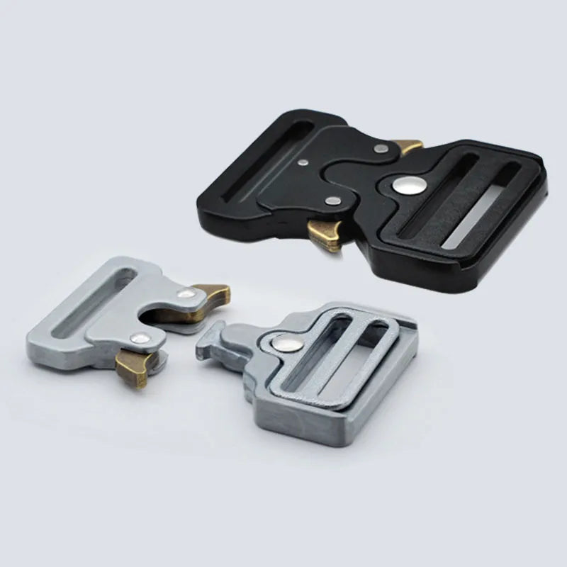 25-50mm Quick Side Alloy Release Buckle Outdoor Tactics Belt Strap Webbing Adjustment Buckle DIY Clothing Outdoor Accessory