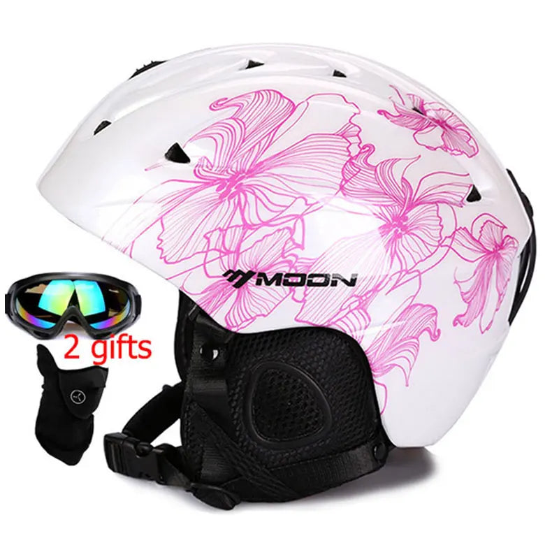 CE Certification PC+EPS Adult Ski Helmet Men Women Skating Skateboard Helmet Snow Sports Snowboard Helmets with Goggles 2 Gifts