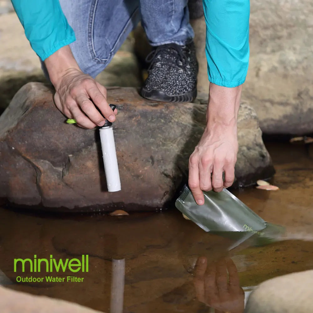 Miniwell Survival Outdoor Camping & Hiking Portable Water Purification Water Filter