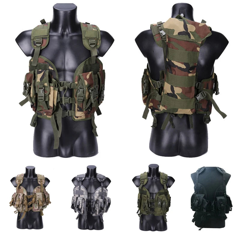 CS Airsoft Molle Vest Hunting Camouflage Vest Tactical Equipment Men Combat Sport Vest
