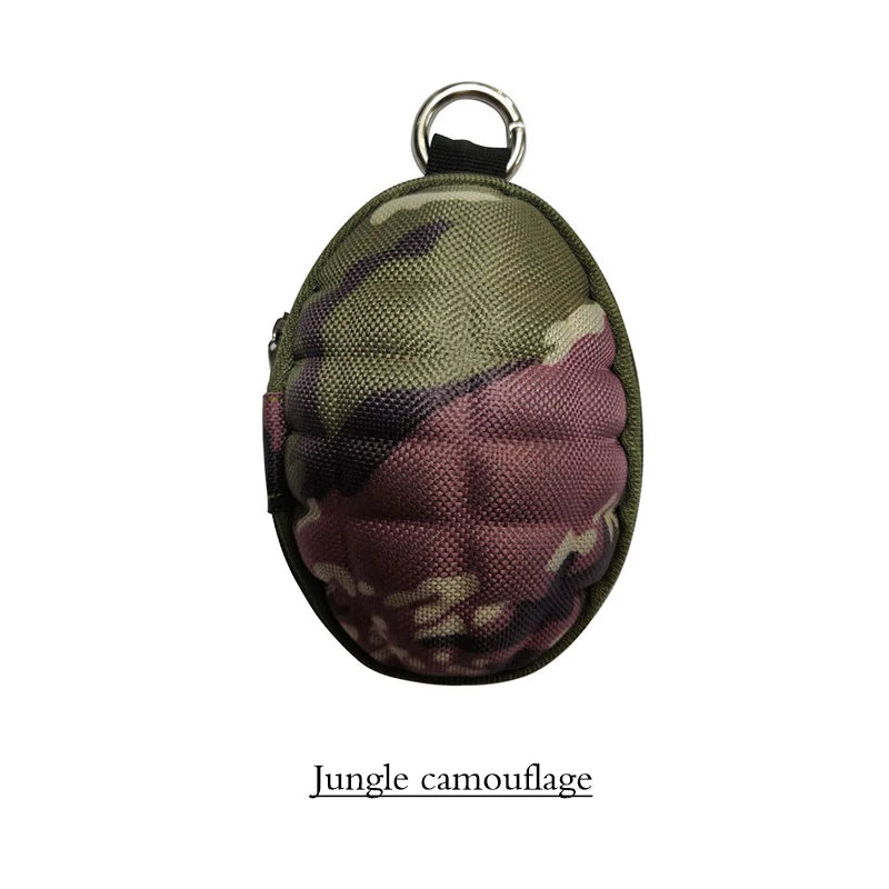 Multifunctional Grenade Shaped Car Keys Wallets PU Leather Hand Zipper Coin Purse Pouch Bag Keychain Holder Case Popular