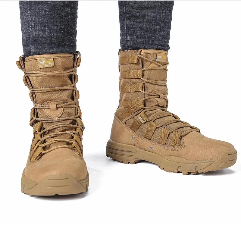 Cool Men Boots Hiking Sport Shoes Ankle Men Sneakers Outdoor Boots Men's Desert Waterproof Work Safety Shoes