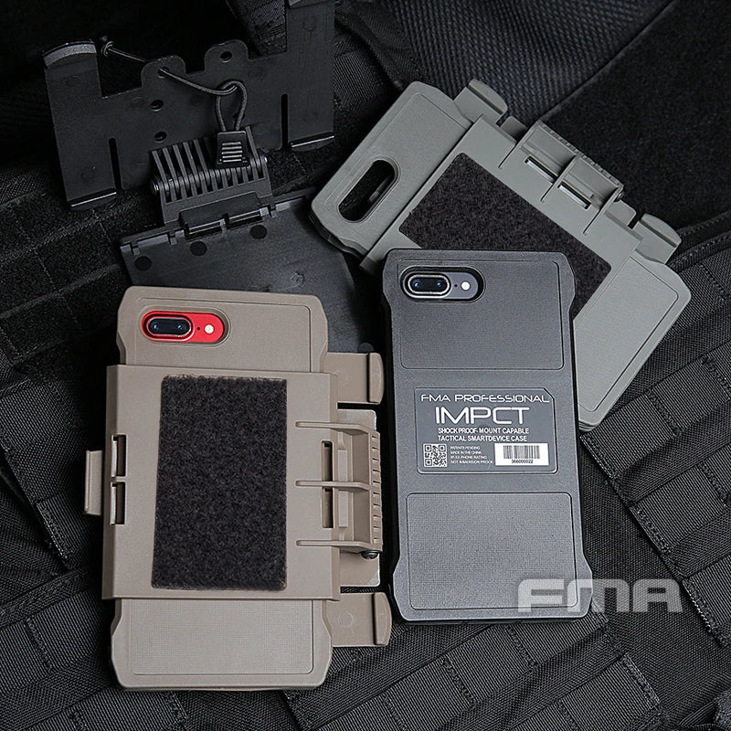 New FMA Molle Tactical Bag Plus Mobile Pouch Outdoor Hunting VEST Equipment Paintball Shell Phone Case For Ip 7/8 Plus