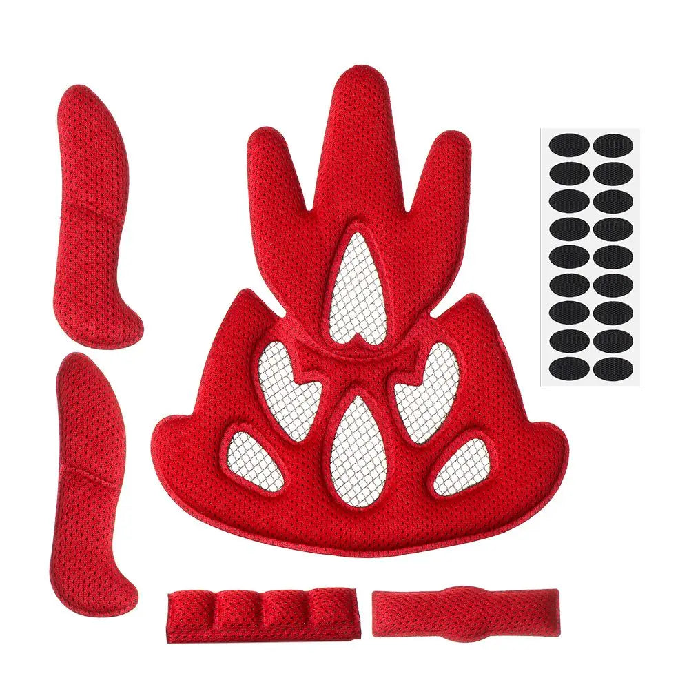 Motorcycle Bicycle Universal Replacement with Insect Net Helmet Inner Padding Kit Protection Sponge Pad Foam Pads Set