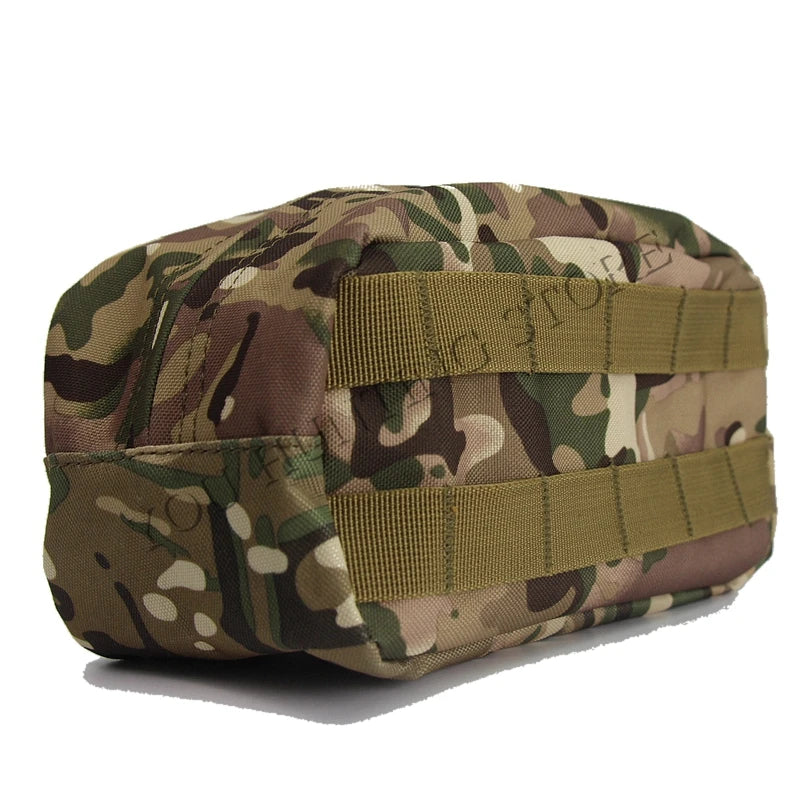 Tactical Molle Utility Pouch EDC Gadget Tool First Aid Backpack Vest Bag Camo Dump Drop Pouch Hunting shooting accessory Bags