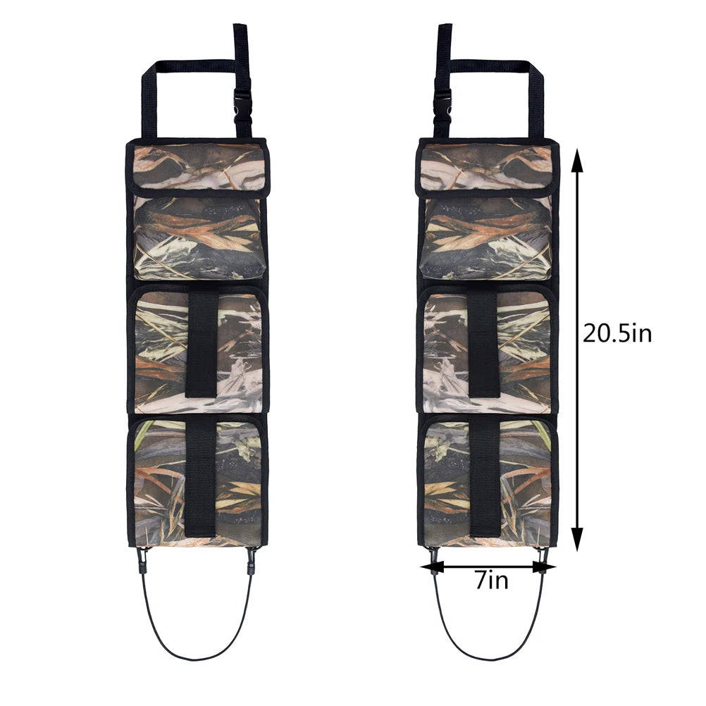 Backseat Gun Sling Rack Holder for Trucks & Cars Tactical  Rifle Organizer with Pockets Hunting Ammo Storage Bag 2pcs