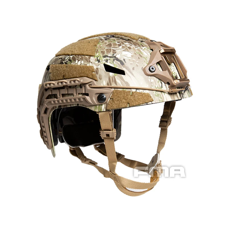 Caiman-Bump Ballistic Helmet, Liner Gear Adjustment,  Tactical Helmet with NVG Mount and Side Rail, Anti-collision
