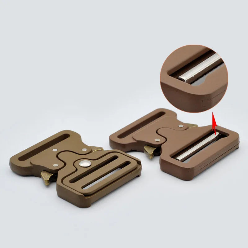 25-50mm Quick Side Alloy Release Buckle Outdoor Tactics Belt Strap Webbing Adjustment Buckle DIY Clothing Outdoor Accessory