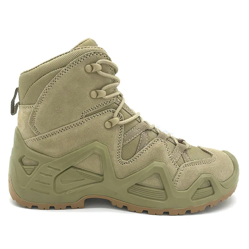 Topfight High Quality Men's Boot Combat Motocycle Boots Lace Up Plus Size Desert Boots Men Hiking Shoes