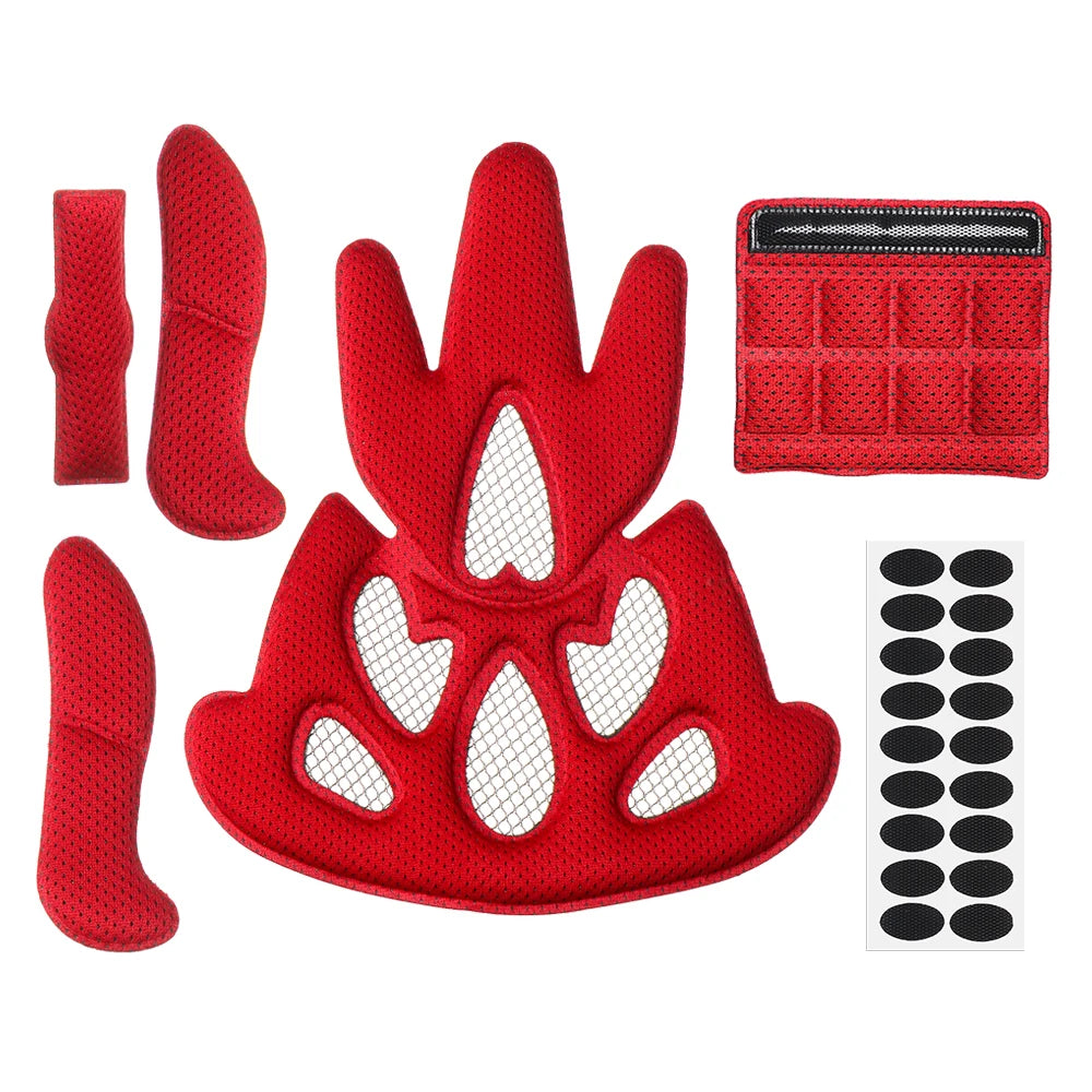 Helmet Inner Sealed Sponge Padding Kits  Replacement Motorcycle Bicycle Cycling Helmet Universal Foam Pads Set
