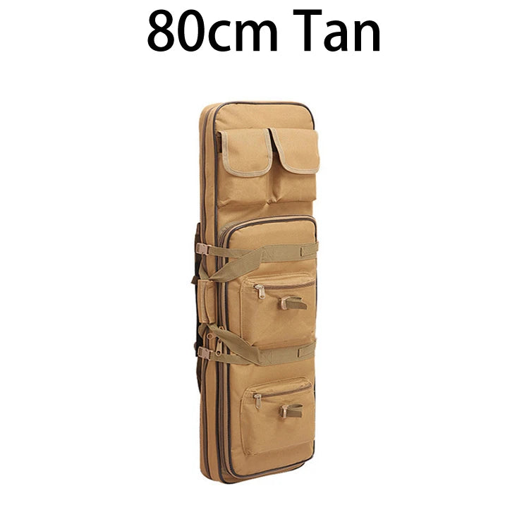 80/95/115cm Tactical Double Gun Case, Rifle Case, Padded Rifle Storage Backpack Integrated Pistol and Magazine Storage