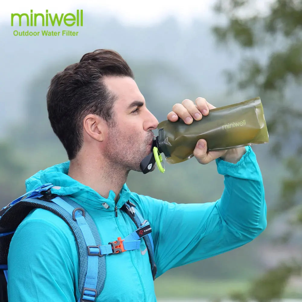 Miniwell Survival Outdoor Camping & Hiking Portable Water Purification Water Filter