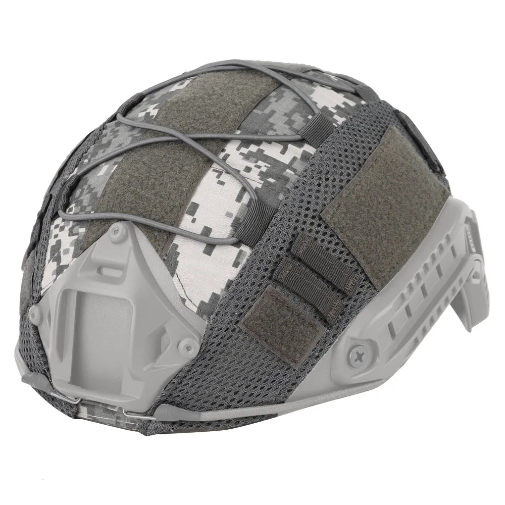 Tactical Camo Helmet Cover for FAST Airsoft Helmets Paintball Wargame Gear Ballistic Helmets Cover 11 Colors