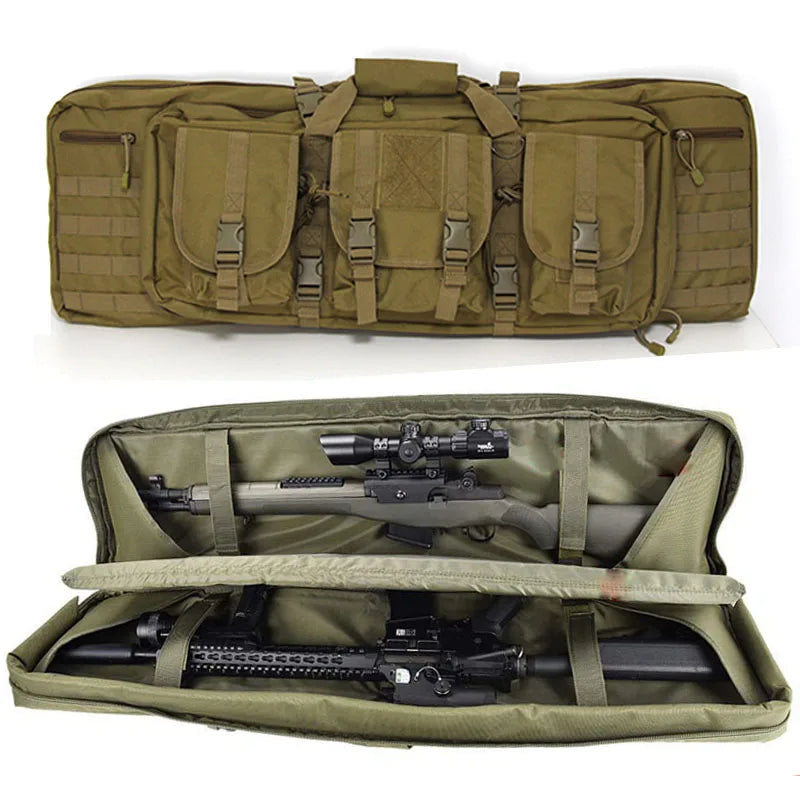 Tactical 36'' 90cm Double Rifle Bag Case for M4 Ak47 AR 15 Carbine Backpack Shooting Shotgun  Bag Hunting Accessories