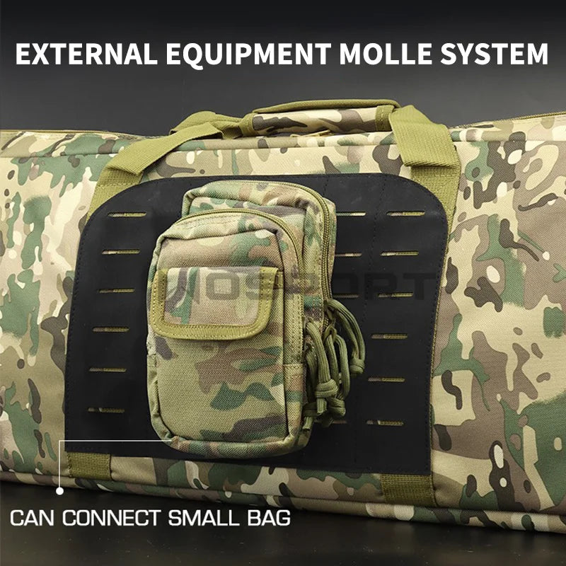 100CM Rifle Bags Outdoor Tactical Carbine Gun Case Backpack Tactical MOLLE Long Gun for Hunting Shooting Range Sports Storage