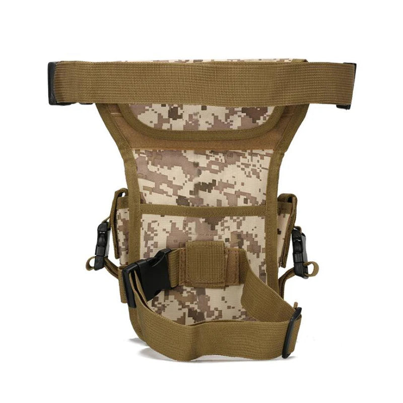 Nylon Tactical Gear Thigh Drop Leg Bag Men Outdoor Hunting Molle Bag Multipurpose Utility Bag for Hiking Camping