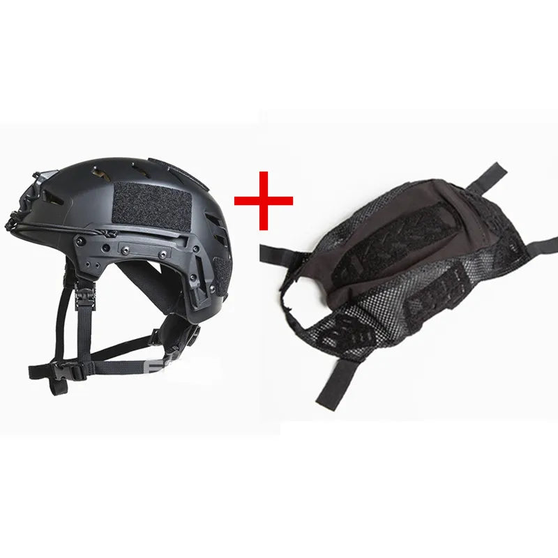 Tactical MIC FTP BUMP Helmet EX Airsoft Simple System Black/Sand/Gray